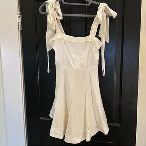 Selfie Leslie Cream Mini Dress